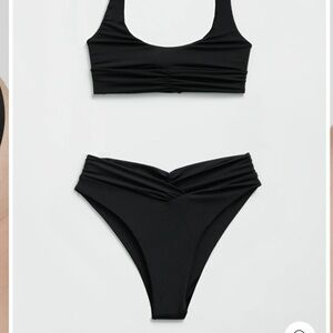 Riot Swim Black Pico Bikini Size M